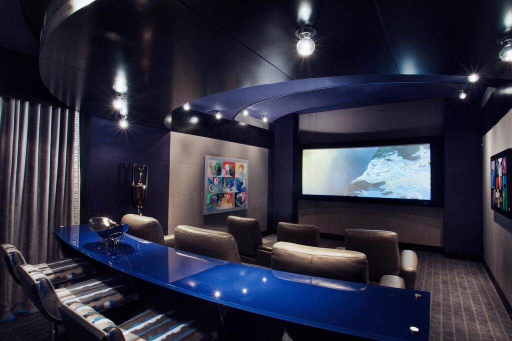 Image of Colorful Home Theater